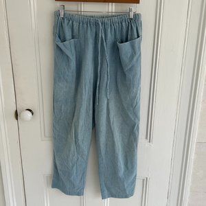 Lauren Manoogian Pocket Pant in Blue Light Wash - Size 2